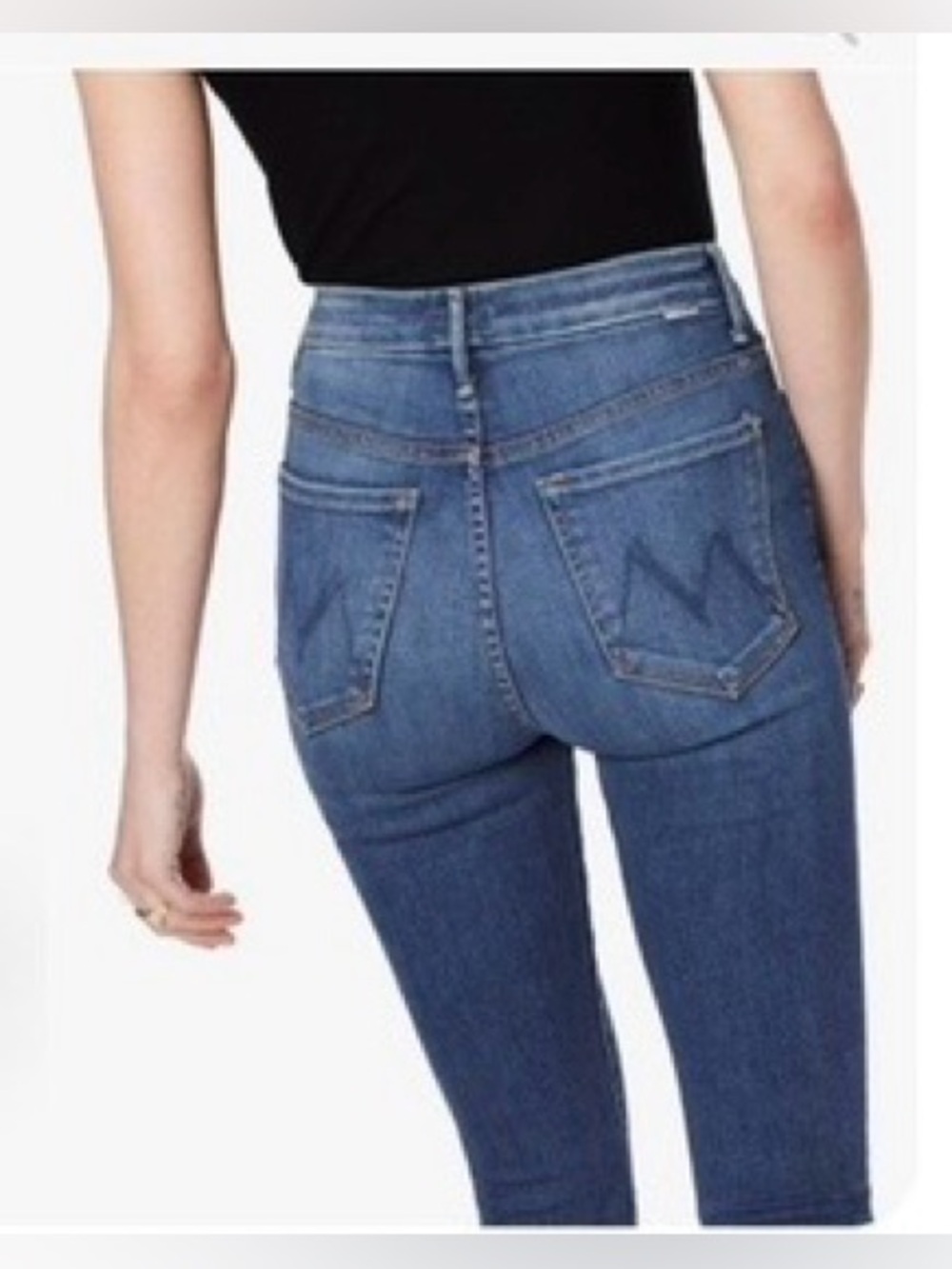 MOTHER High Waisted Looker Ankle Fray, Size 29 - Picture 3 of 9